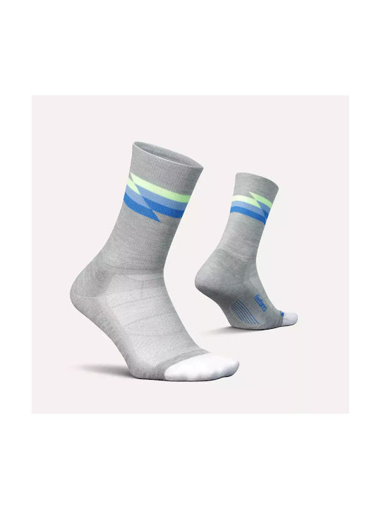 Feetures Elite Light Cushion Mini Athletic Socks Gray 1 Pair