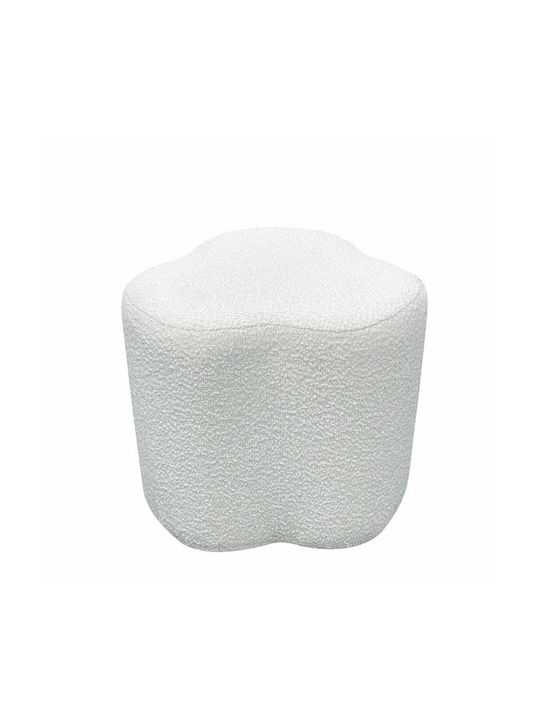 Stool For Living Room Daisy White 48x48x42cm