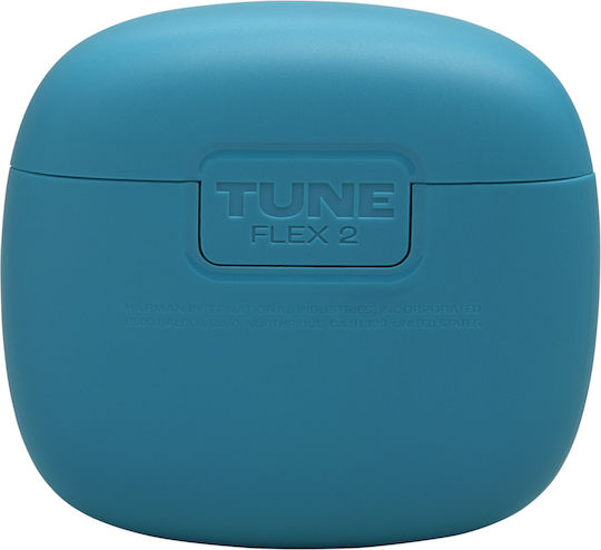 JBL Tune Flex 2 Earbud Bluetooth Handsfree Earphones with Sweat Resistance and Charging Case Turquoise