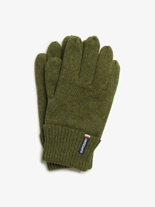 Superdry Women's Knitted Gloves Green Logo