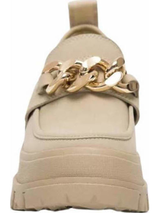 Γυναικεία Loafers σε Μπεζ Χρώμα