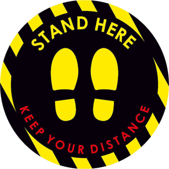 Orafol Mandatory Sign Stand Here SIM 10014-242
