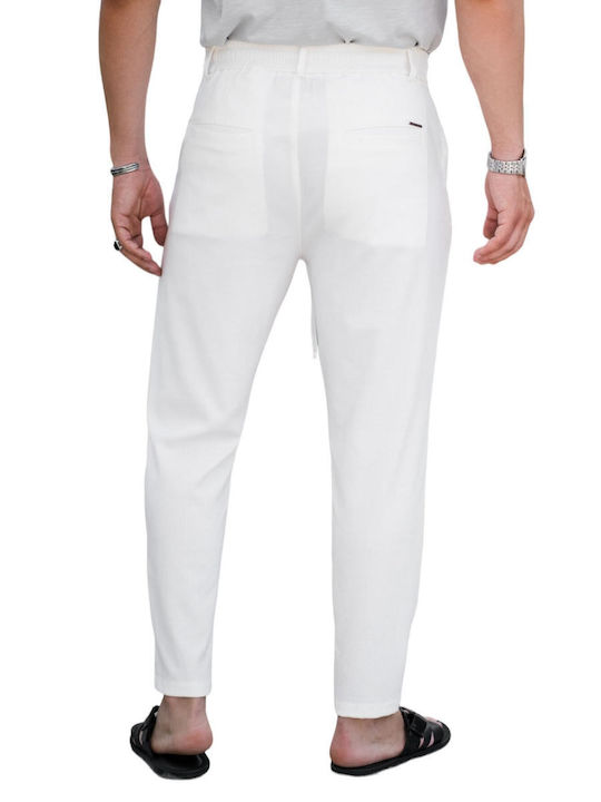 Vittorio Artist Trousers Chino White