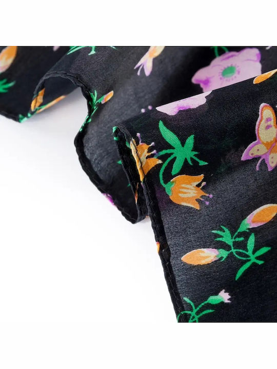 Signare Women's Silk Scarf Black