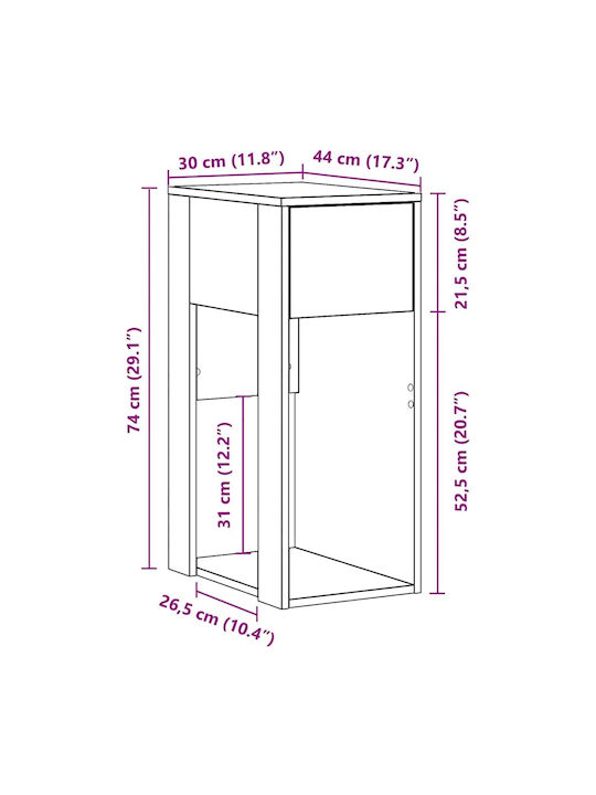 Kabinett Büro Sonoma Oak 30cm / 30x44cm / 44x74cm / 74cm