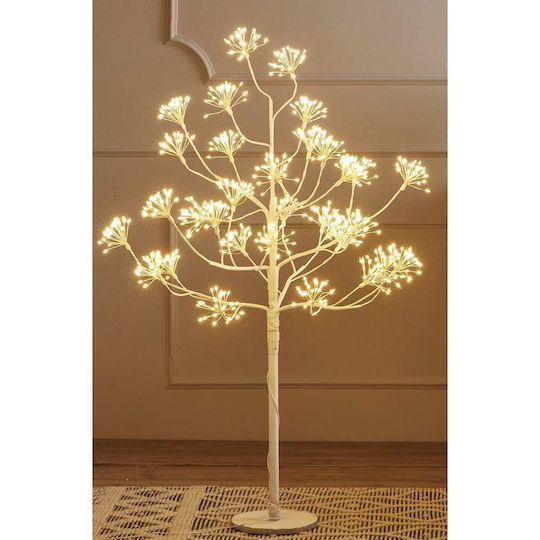 Beleuchtetes Weihnachtsdekorationen mit Bäumen 150cm Außeneinsatz Stromquelle Weiß mit 1120 Led und warmer Beleuchtung