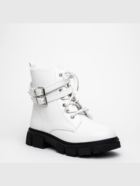 Miss Belgini Boots White 162428A-WH