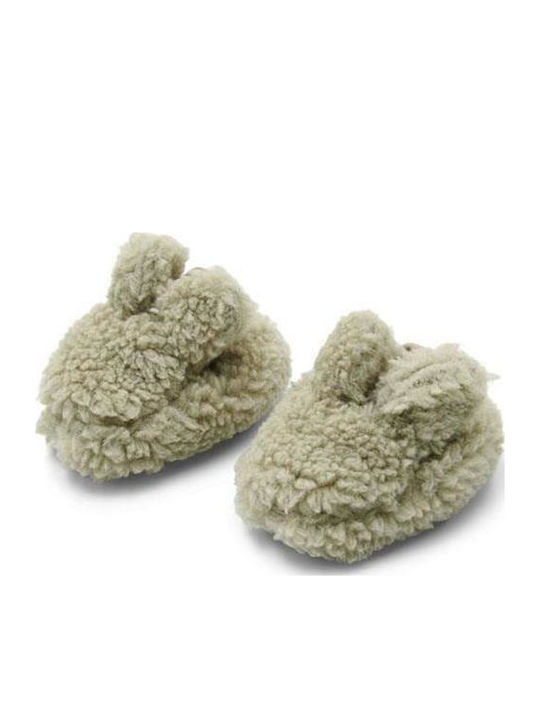 Little Dutch Βρεφικά Μποτάκια Αγκαλιάς Πράσινα Teddy Soft Green