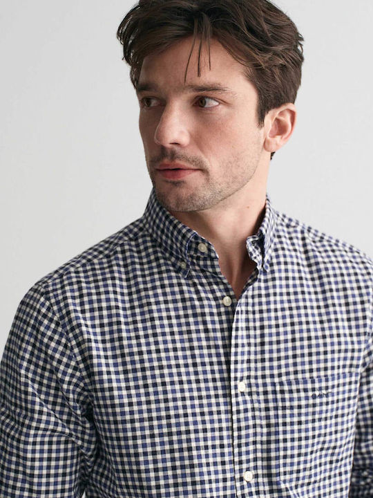 Gant Twill Cotton Shirt Blue