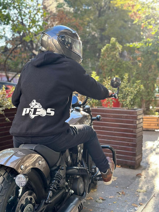 Bărbătesc Geacă de motocicletă Negru