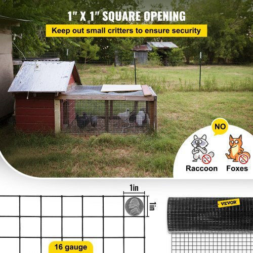 Vevor Garden Fencing Material 1pcs Black