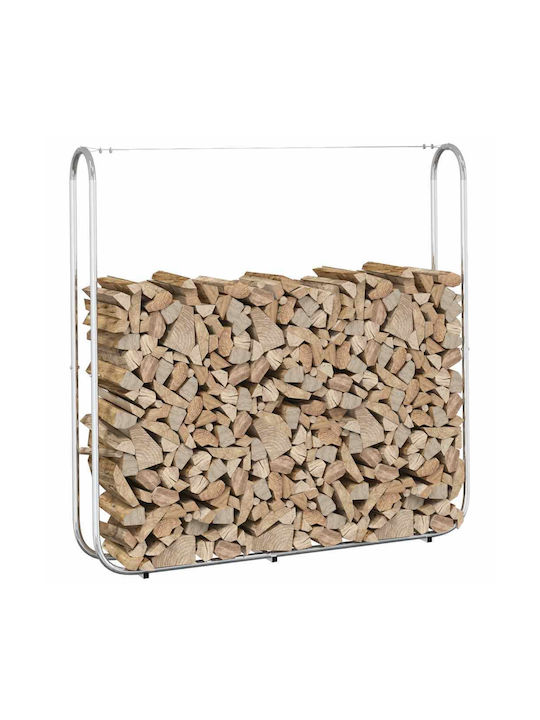 vidaXL Brennholz Hölzernes Regal Holzlagerung 150x25x150cm