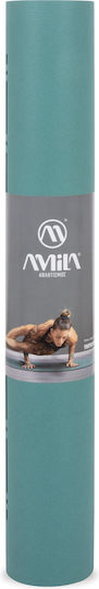 AMILA Exercise Mat Yoga Green (183x65x0.4cm)
