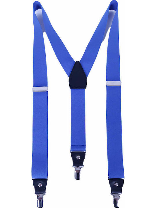 Endeson Fashion Hosenträger Monochrom Hellblau