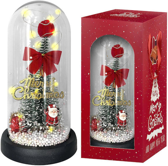 XMASfest Осветена Коледна Стъклена Фигура Ваза Височина 20см.