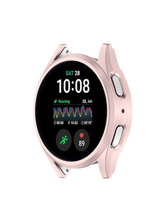 Калъф за часовник Samsung Galaxy Watch 7 44mm с половин покритие, защитен, PC, розов