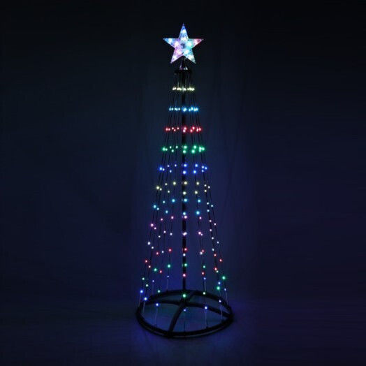 Christmas Decorative Illuminated Metal Tree 150cm IP44 Electric