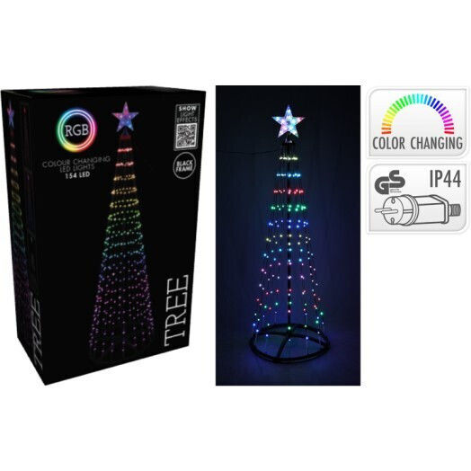 Christmas Decorative Illuminated Metal Tree 150cm IP44 Electric