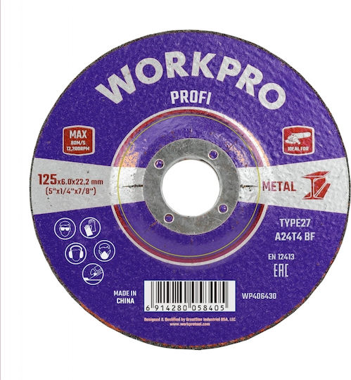 WorkPro Disc de șlefuire 115mm
