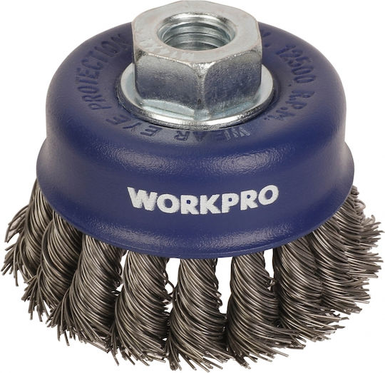 WorkPro WP407042 Perie de sârmă cu agrafe pentru unghiular