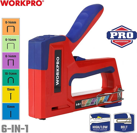 WorkPro WP223002 Καρφωτικό Χειρός για Συνδετήρες