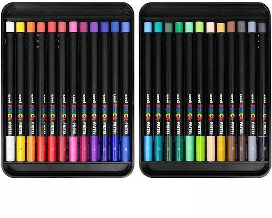 Posca Pastels Bright & Intense Colors 24 Pcs 402022