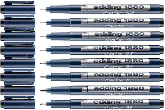 Edding 1880 Drawliner Design Marker 0.1mm Blue