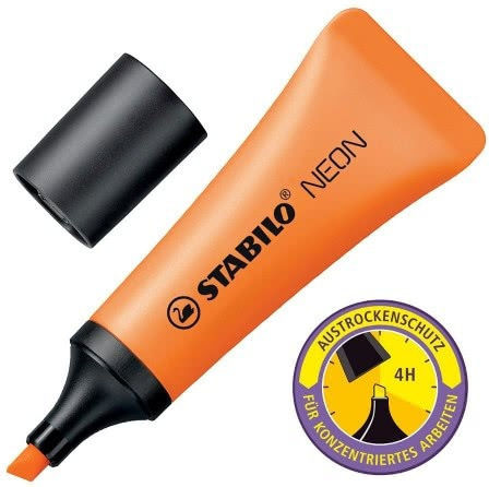 Stabilo Neon Highlighter Orange