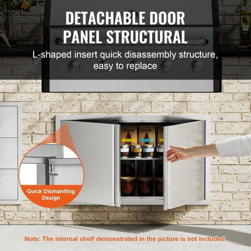BBQ Door Vevor 914x534mm Stainless Steel Double Outdoor Kitchen Smabscjmys36j2tr1v0