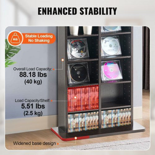 Vevor Floor Standing Case 464 CD 21.97x8.74x50.98cm