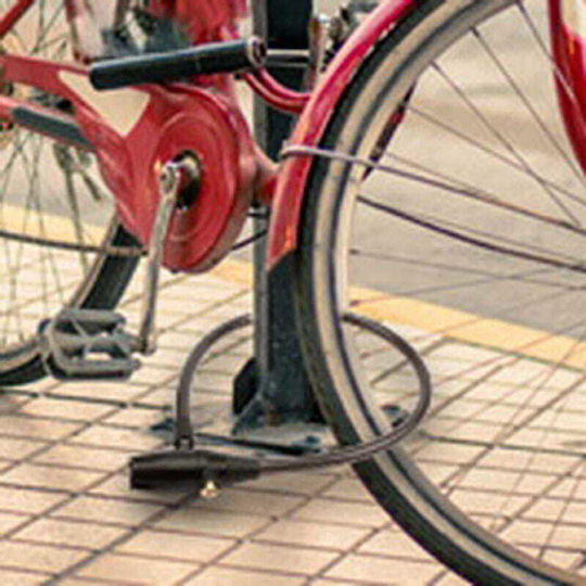 Olympia Steel Wire S200 Lacăt Bicicletă Tip Spiră cu cheie Neagră