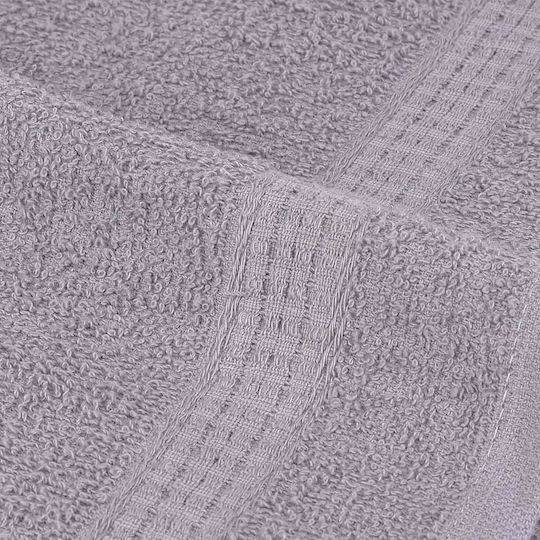 vidaXL Bath Towel 100x200cm Gray 2 Pieces Weight 360gsm