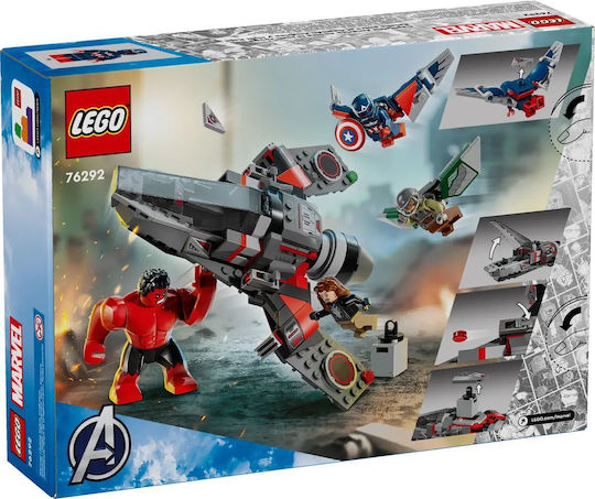 LEGO Marvel Captain America Vs Red Hulk Battle for 8+ Years 223 Pieces