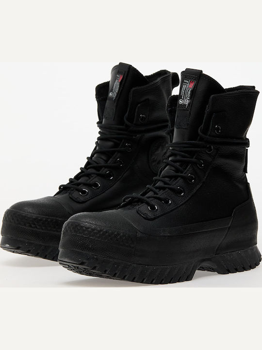Chuck Taylor All Star Lugged 2.0 Ghete Bărbați Din Piele Negre