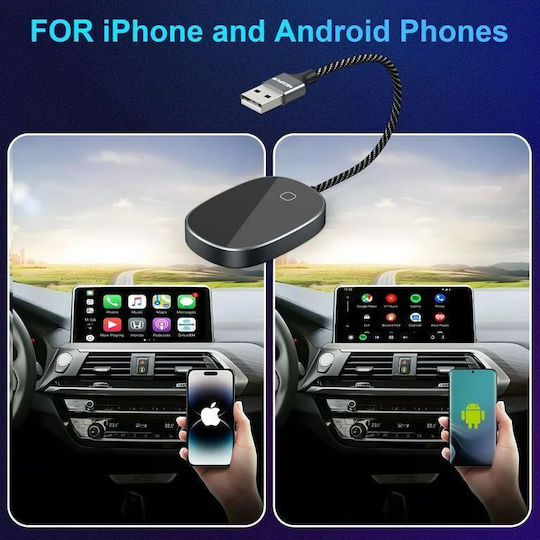 Wireless Android Auto Adapter 2 In 1 2024 Carplay Vichema Tech Compatible Ios Android Plug Play Online Upgrade Voice Assistant Models That Come Original Wired Carplay Mercedes Audi Bmw Ford Fiat Vw Mazda Hyundai Others