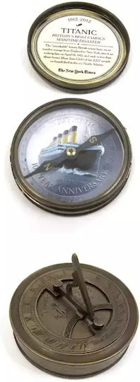 Nautischer Metallkompass 7,5 cm