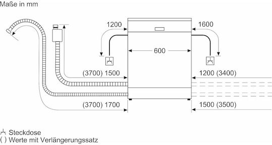 Bosch Напълно вградена съдомиялна машина с Wi-Fi за 14 комплекта Ш59.8xВ81.5см.