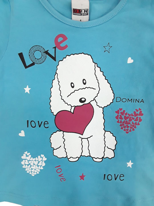 Domina Kids Clothing Set with Leggings Blue 2 Pieces