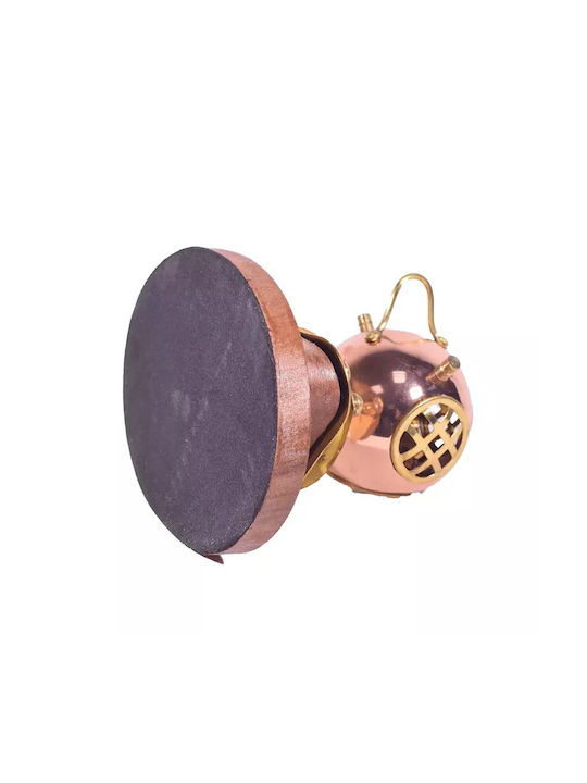 Diving Helmet Decorative with Wooden Base 13cm