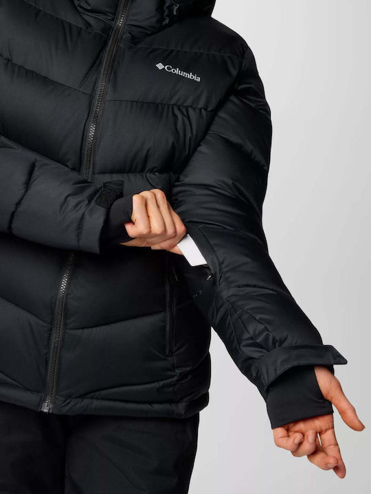 Abbott Peak Ii Women's Long Puffer Jacket Waterproof for Winter with Hood Black