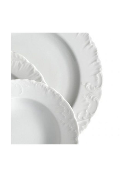 Cmielow Müslischüssel Rund aus Porzellan Weiß mit Durchmesser 14cm 6Stück