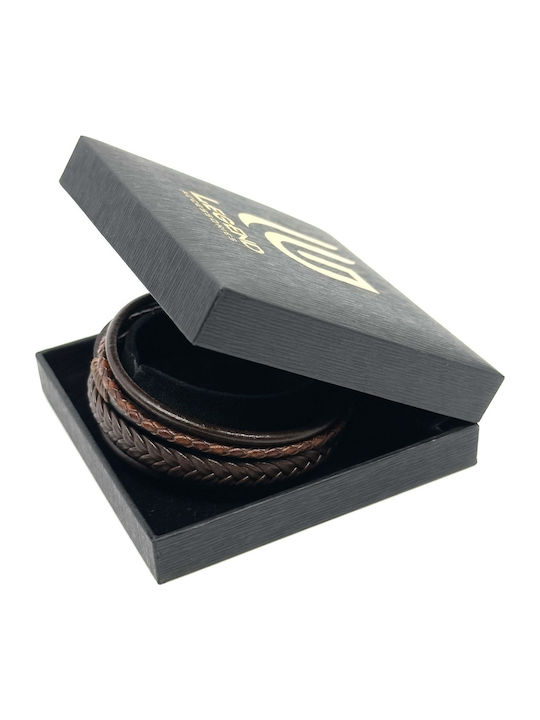 Legend Accessories Βραχιόλι από Δέρμα 21cm