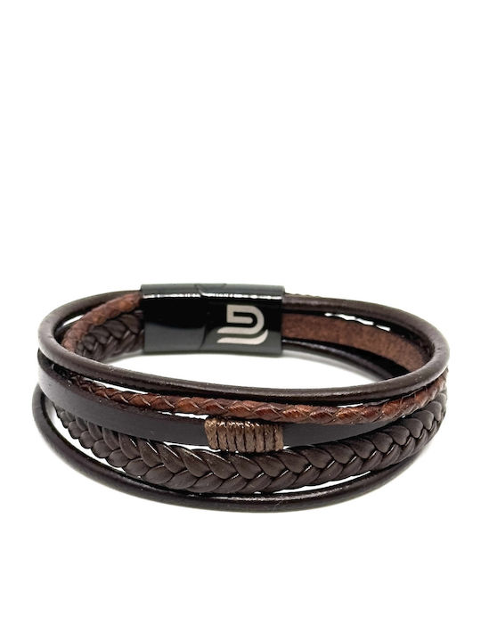 Legend Accessories Βραχιόλι από Δέρμα 21cm