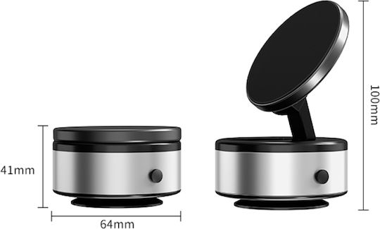 Car Mobile Mount with Magnet Silver