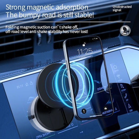 Car Mobile Mount with Magnet Silver