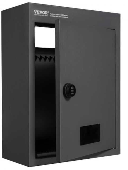 Vevor Outdoor Mailbox Metallic in Black Color 31.75x16.002x42.926cm