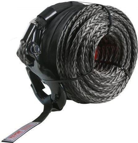 Vevor Car Towing Equipment Tow Rope In Black Color
