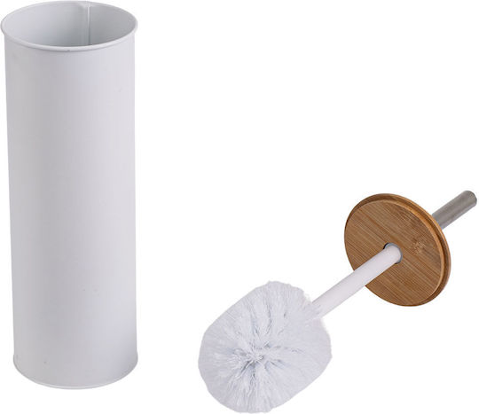 Estia Essentials Bamboo Σετ Πιγκάλ και Καλαθάκι Μπάνιου Soft Close 5lt Λευκό
