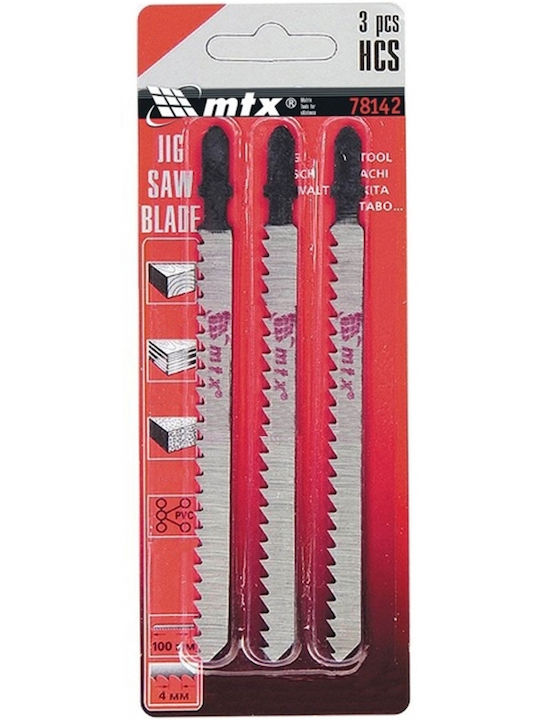 MTX 781409 Λάμες για Ξύλο 3τμχ
