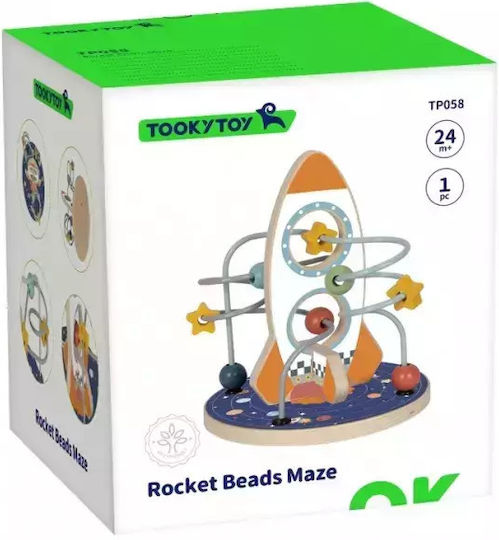 Tooky Toys Maze Rocket made of Wood for 24++ Months